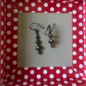 Rustic Geometric Dangle Earrings